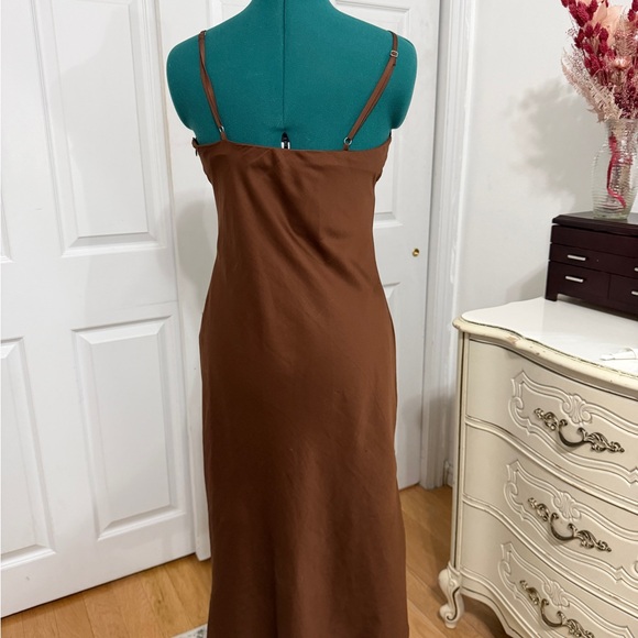 Brown Spaghetti Strap Dress - Picture 2 of 2